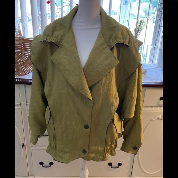 Vintage 90’s Yellow Coat XL - Picture 3 of 10